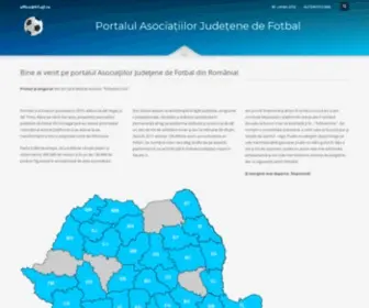 FRF-AJF.ro(Portalul Asociatiilor Judetene de Fotbal) Screenshot