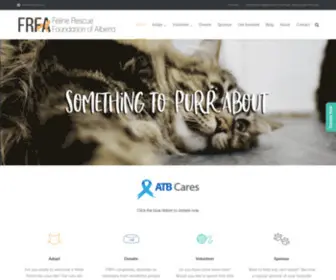 Frfa.ca(Feline Rescue Foundation of Alberta) Screenshot