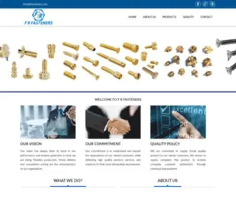 Frfasteners.com(F R Fasteners are manufacturer of Brass and M) Screenshot