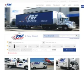 FRF.com.au(FRF Couriers) Screenshot