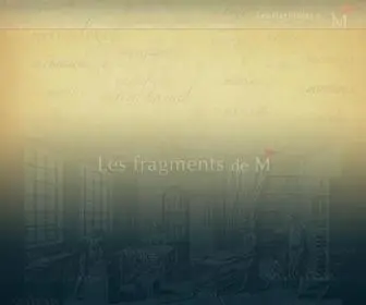 FRGM-Reliure.jp(Les fragments de M) Screenshot