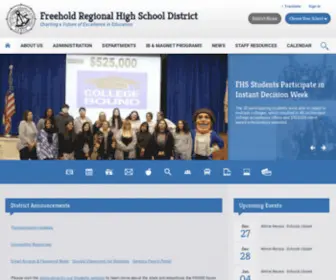 FRHSD.com(Freehold Regional High School District) Screenshot