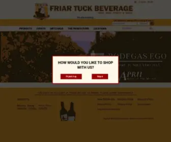 Friartuckonline.com(Wine, Beer, Spirits, Liquor & More) Screenshot