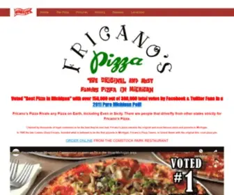 Fricanospizza.com(Fricano's Pizza home page. Fricano's Pizza) Screenshot