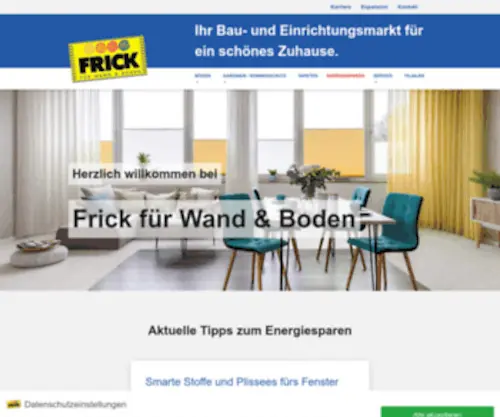Frick-Fachmarkt.de(Startseite) Screenshot