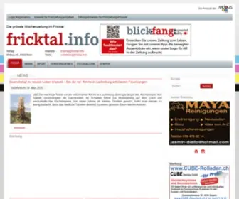 Fricktalinfo.ch(Mehr Fricktal mehr Beachtung) Screenshot