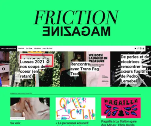 Friction-Magazine.fr(Friction Magazine) Screenshot