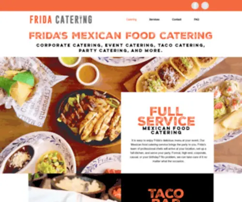 Fridacatering.com(Fridacatering) Screenshot