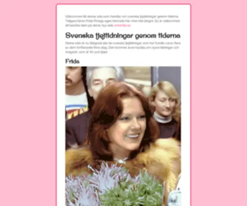 Fridaforlag.se(Svenska tjejtidningar genom tiderna) Screenshot