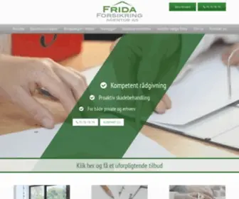 Fridaforsikring.dk(Frida Forsikring Agentur A/S) Screenshot