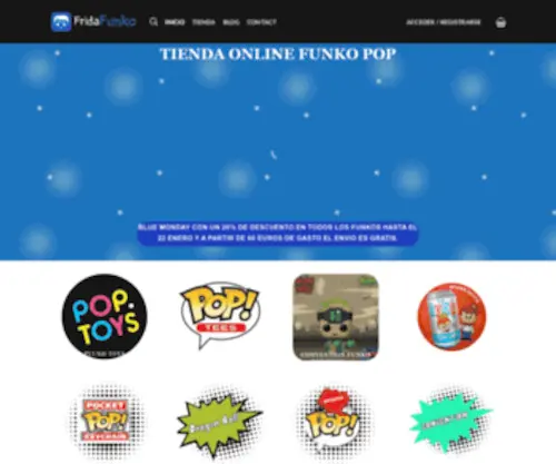 Fridafunko.es(Tienda Online Funko Pop) Screenshot