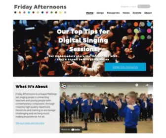 Fridayafternoonsmusic.co.uk(Aldeburgh Music's Friday Afternoons Project) Screenshot