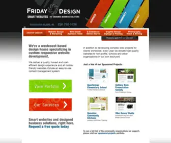 Fridaydesign.com(Website Design on Vancouver Island) Screenshot