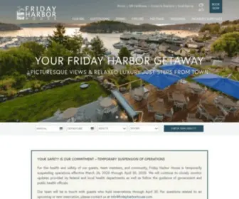 Fridayharborhouse.com(Friday Harbor Lodging) Screenshot