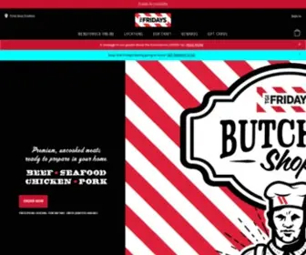 Fridays.com(TGI Fridays Casual Dining Restaurant &amp; Bar) Screenshot