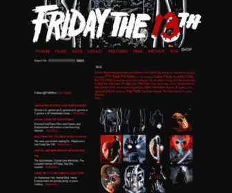 Fridaythe13Thfilms.com(Friday the 13th) Screenshot