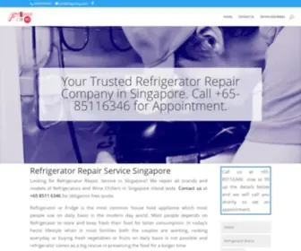 Fridgefixsg.com(Refrigerator Repair Singapore) Screenshot