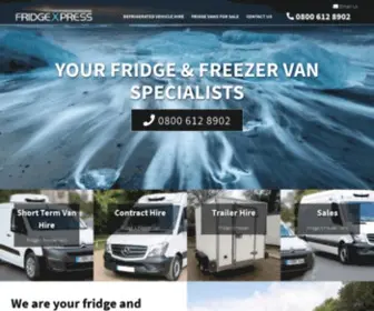 Fridgexpress.com(Refrigerated Vans & Freezer Vans in the UK) Screenshot
