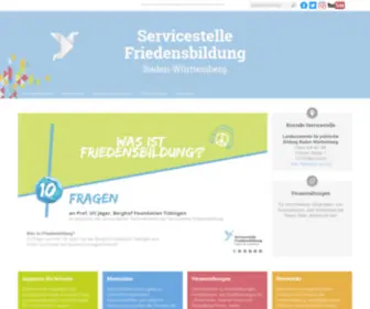 Friedensbildung-BW.de(Servicestelle Friedensbildung Baden) Screenshot