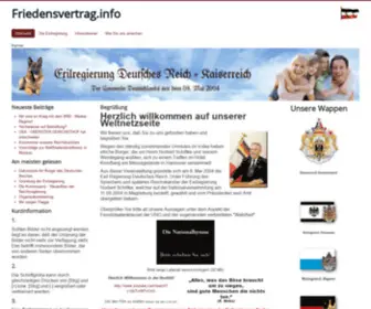 Friedensvertrag.info(Startseite) Screenshot