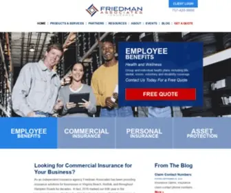 Friedman-Insurance.com(Commercial Insurance) Screenshot