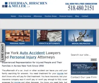 Friedmanhirschen.com(Albany Personal Injury Lawyer) Screenshot