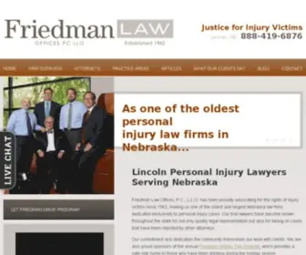 Friedmanlaw.com(What We Do For Accident Victims) Screenshot