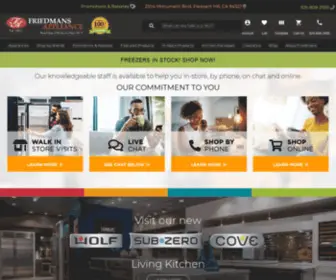 Friedmansappliance.com(Appliance Retail Store) Screenshot