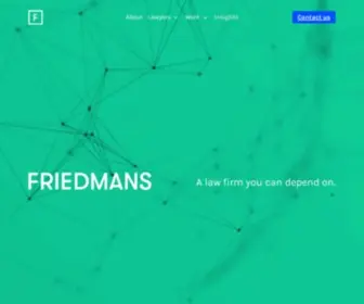 Friedmans.ca(Law firm) Screenshot