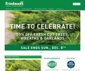 Friedmanshome.com(Friedman's Home Improvement) Screenshot