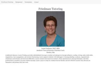 Friedmantutoring.com(Friedman Tutoring) Screenshot