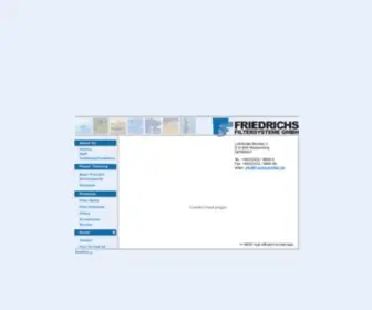 Friedrichsfilter.com(FRIEDRICHS FILTERSYSTEME GMBH) Screenshot