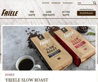 Friele.no(Norges største kaffeprodusent) Screenshot
