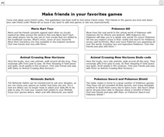 Friend-Code.com(Friend Code) Screenshot