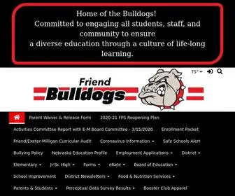 Friendbulldogs.org(Friend Public Schools) Screenshot