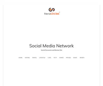 Friendcircles.com(Social Media Network) Screenshot