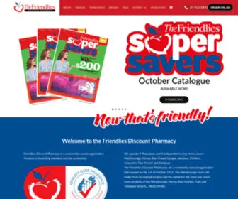 Friendlies.com.au(Friendlies Discount Pharmacy) Screenshot