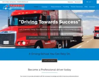 Friendlydrive.com(Friendly Truck Driving School) Screenshot