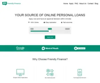 Friendlyfinance.com.au(Friendly Finance) Screenshot