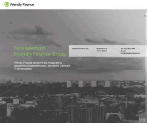 Friendlyfinance.eu(A financing company) Screenshot