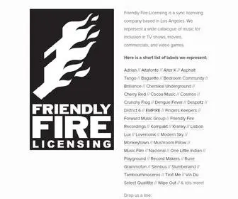 Friendlyfirelicensing.com(Friendly Fire Licensing) Screenshot