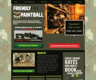 Friendlyfirepaintball.com(Friendly Fire PB) Screenshot