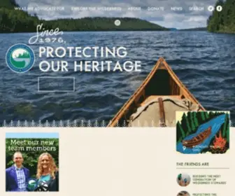 Friends-Bwca.org(Friends of the Boundary Waters Wilderness) Screenshot