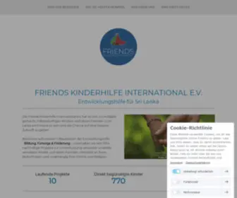 Friends-Kinderhilfe.de(FRIENDS Kinderhilfe International e.V) Screenshot