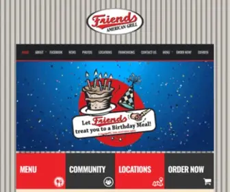 Friendsamericangrill.com(Buford GA American Grill) Screenshot