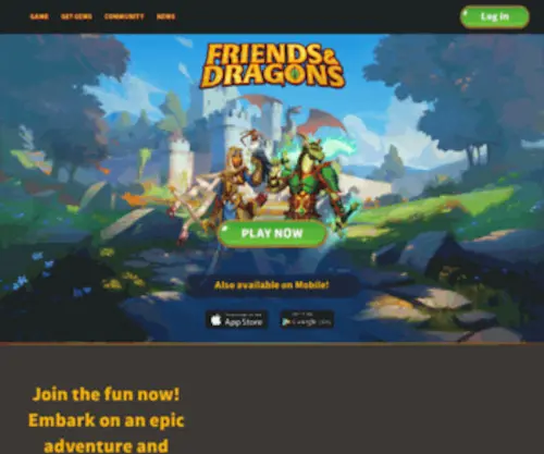 Friendsanddragons.com(Friends and Dragons) Screenshot