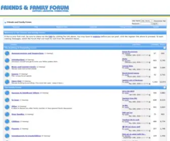 Friendsandfamilyforum.com(Friends and Family Forum) Screenshot