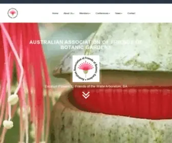 FriendsbotanicGardens.org(Australian Association of Friends of Botanic Gardens) Screenshot