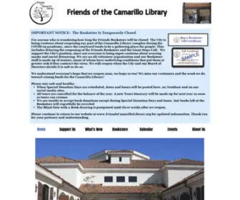 Friendscamarillolibrary.org(Friends of the Camarillo Library) Screenshot