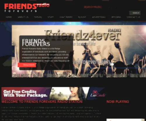 Friendsforevers.com(Friends Forevers Radio Station) Screenshot
